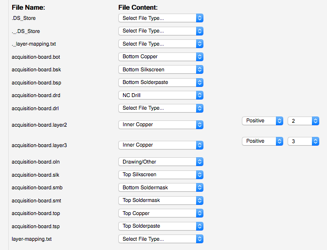 FreeDFM layer mapping