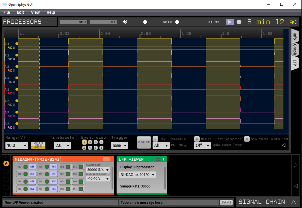 NI-DAQmx plugin PXIE-6341 syned input signal