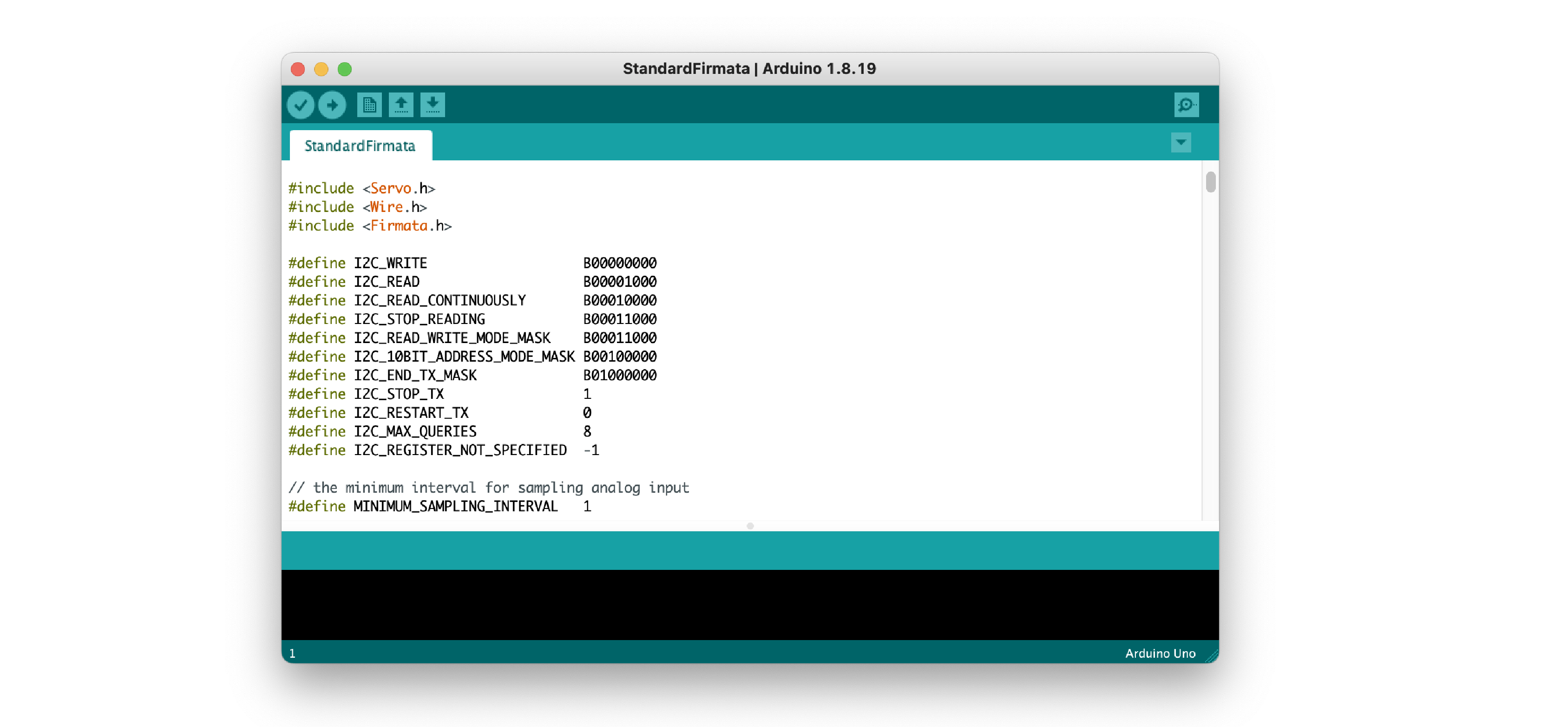 Annotated Arduino Output settings interface