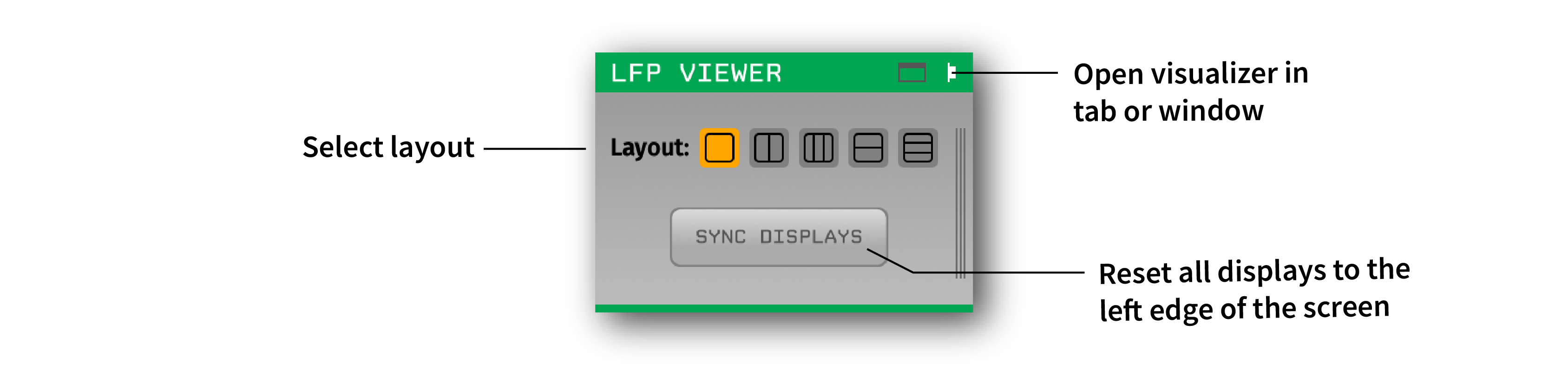 Annotated LFP Viewer settings interface