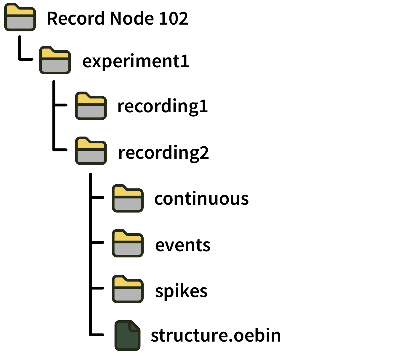 Binary data directory structure
