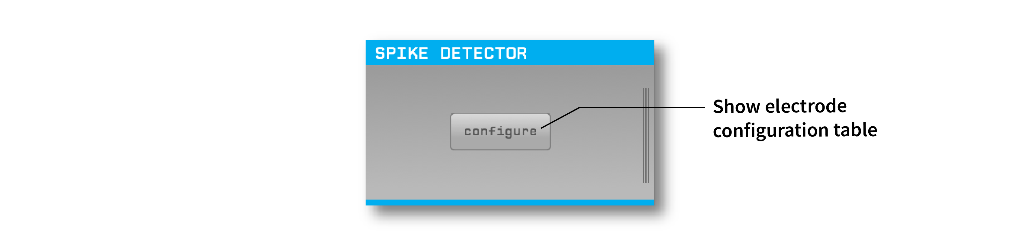 Annotated Spike Detector settings interface