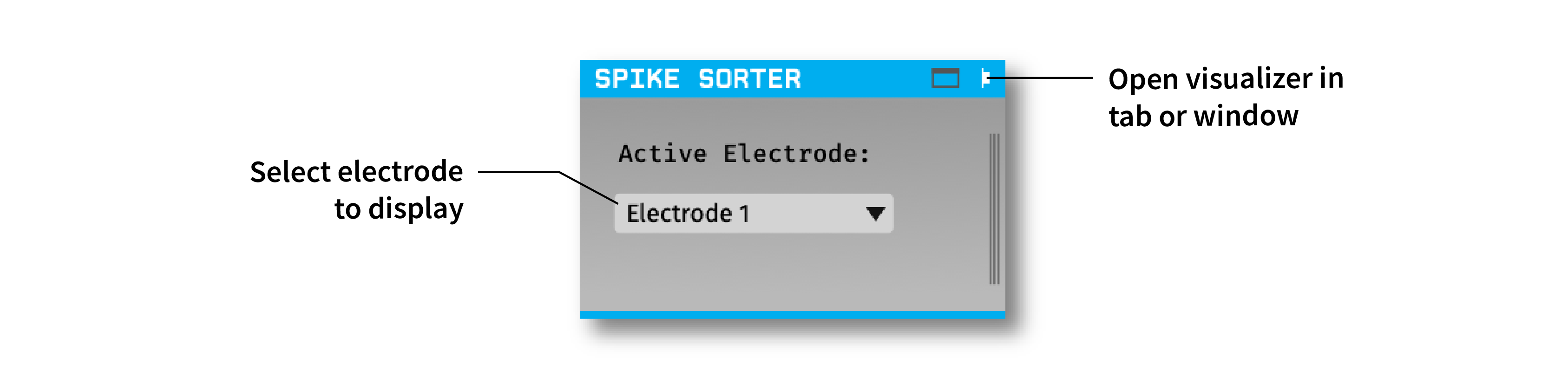 Annotated Spike Sorter settings interface