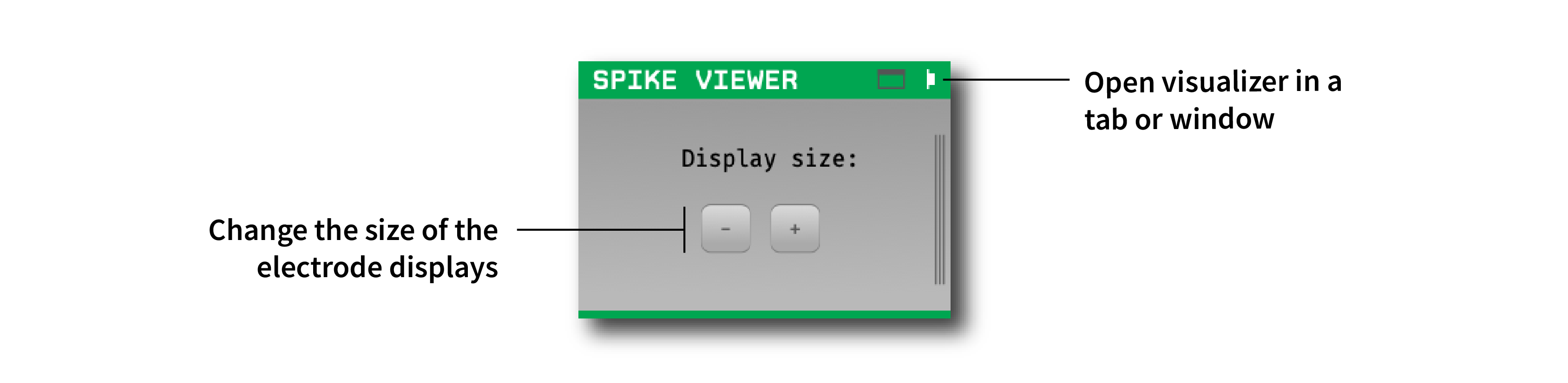 Annotated Spike Viewer settings interface