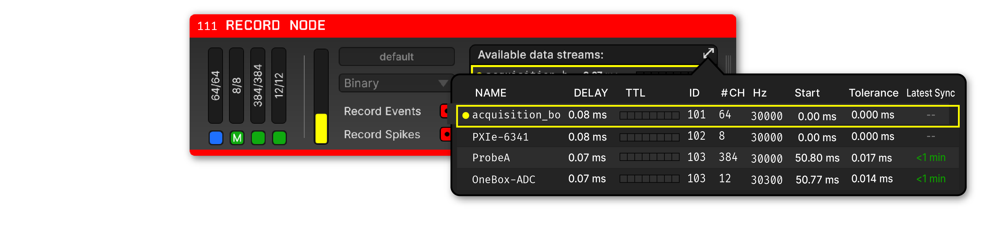 Expanded stream selector