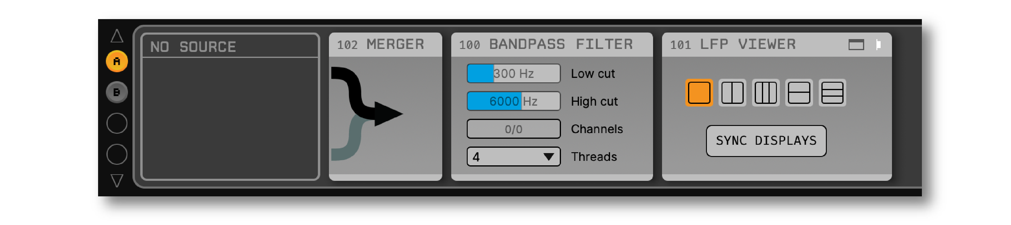 Screenshot of empty processor